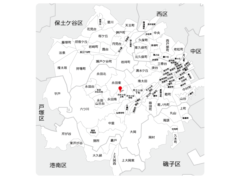 井土ヶ谷地図