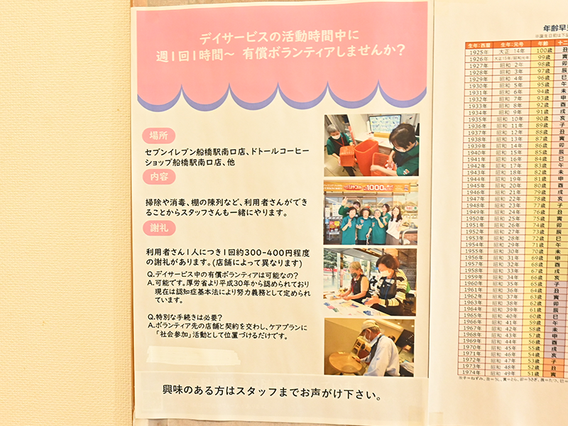 船橋施設内掲示