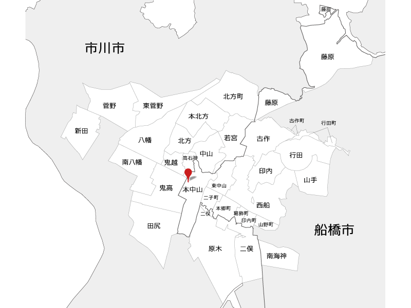 下総中山送迎マップ